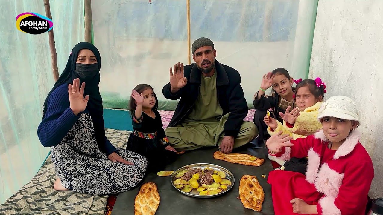 ولاگ فامیلی/ برای اولین بار در زندگی گوشت تنوری خوردیم اما بسیار مزه دار بود هیچ باور ما نمیشد