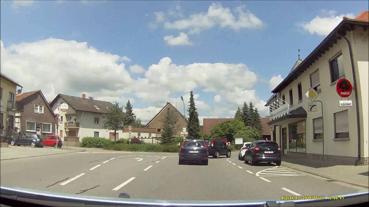 Ortsdurchfahrt im Odenwald/HP: Lörzenbach (Süd rein, NO raus)