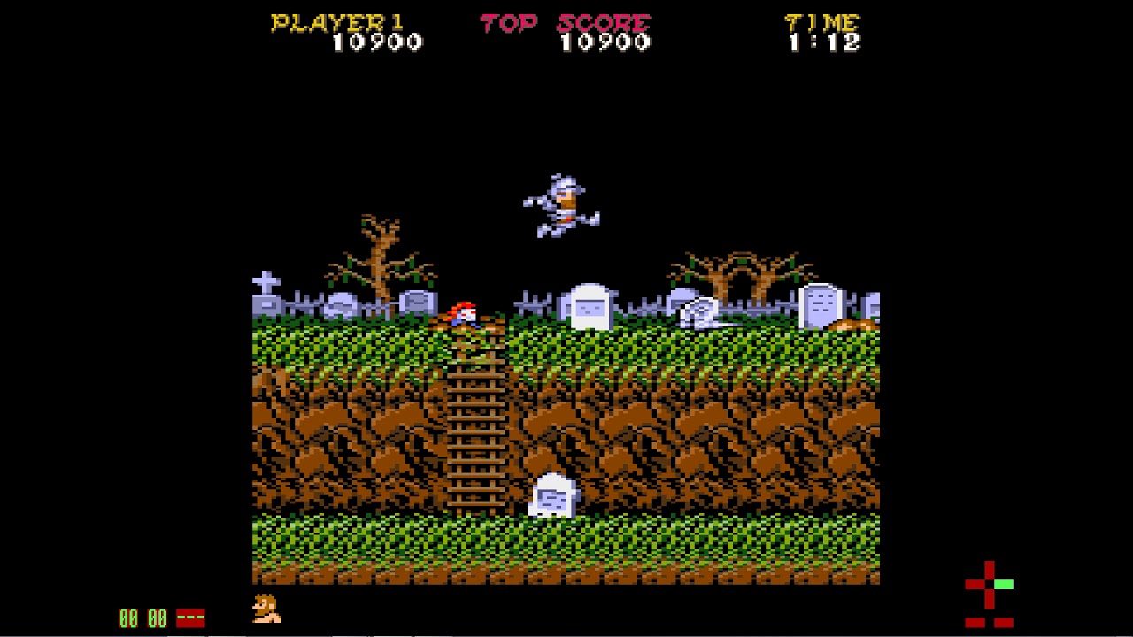 Ghosts'n Goblins for Amstrad Plus 128k - Short gameplay