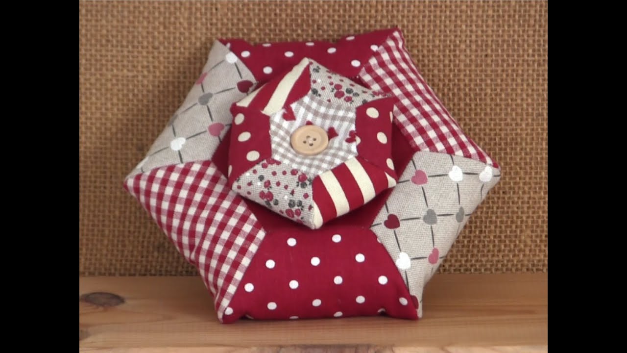 Pique épingle hexagonal double ou triple en patchwork DIY déb pas à pas