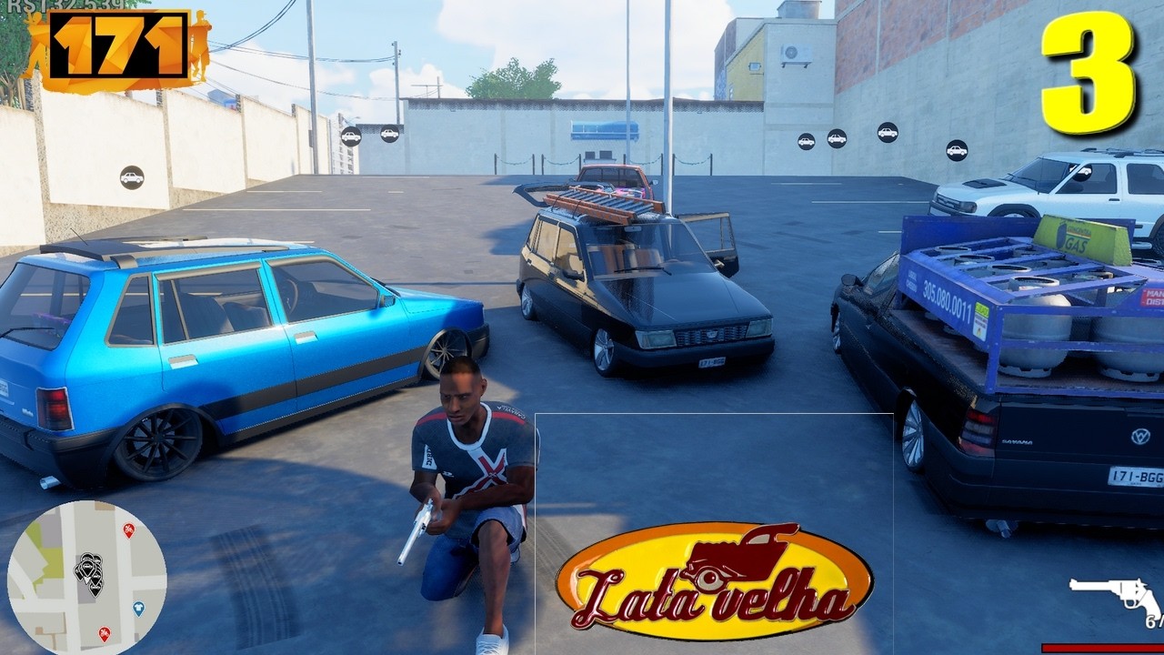 LATA VELHA EP 3, 171, UNO COM ESCADA E CARRO DO GAS, MODIFICANDO CARROS POPULARES DO BRASIL, GTA BR