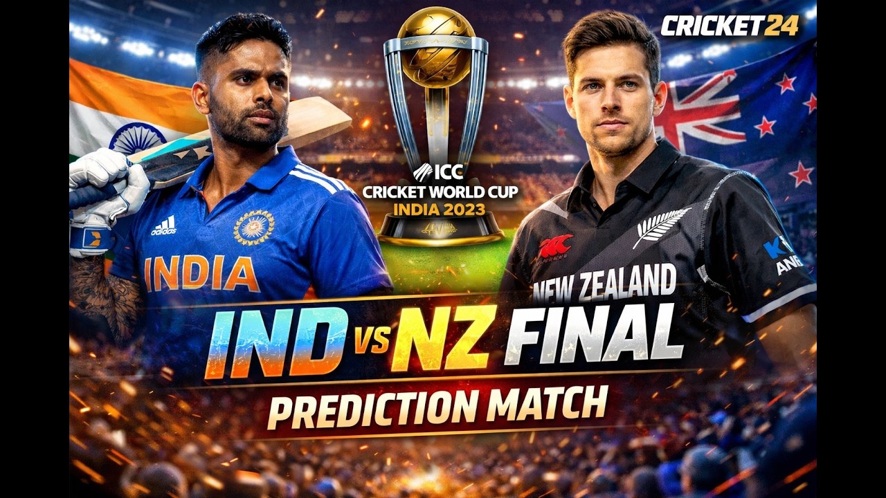 INDIA vs NEW ZEALAND FINAL 🏆 | ICC World Cup 2026 Prediction Match | Cricket 24 Gameplay