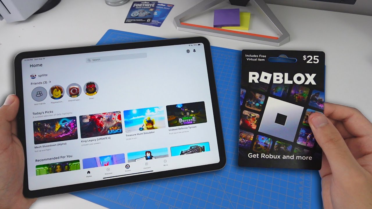 Как активировать подарочную карту ROBLOX на iPad (простой способ)