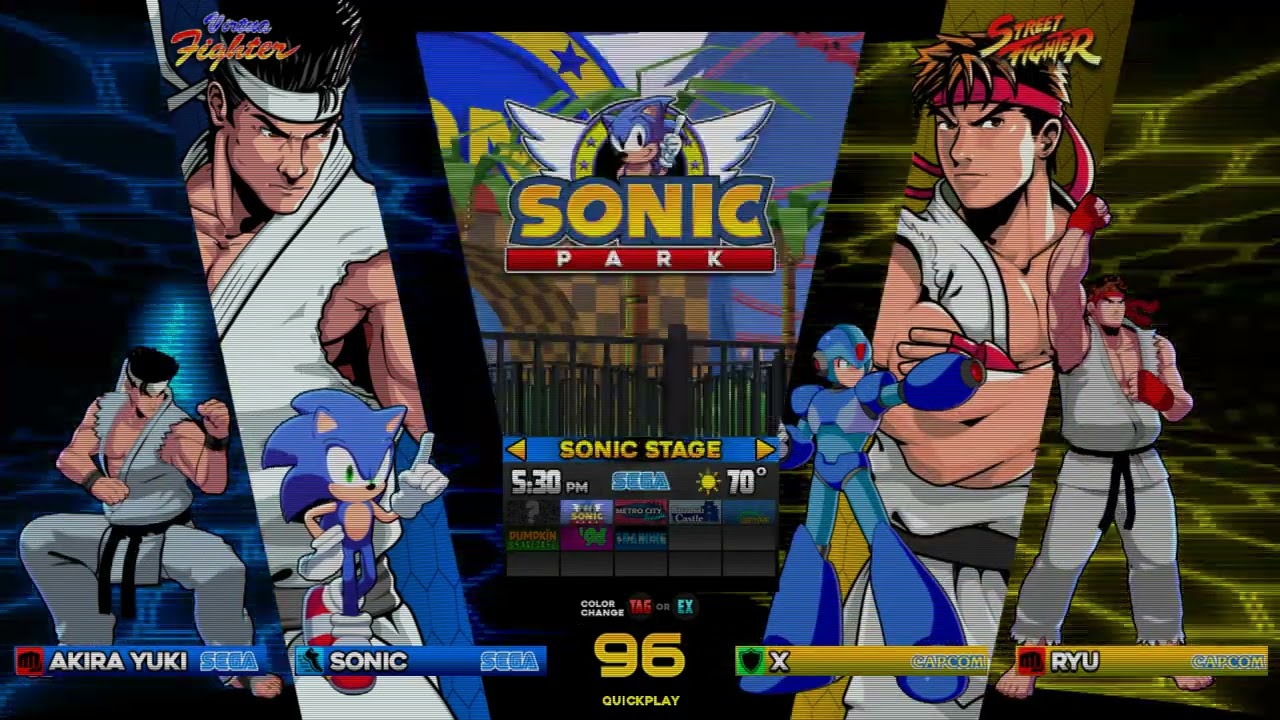 SEGA vs. Capcom: The Next Level - Gameplay Beta 2.5