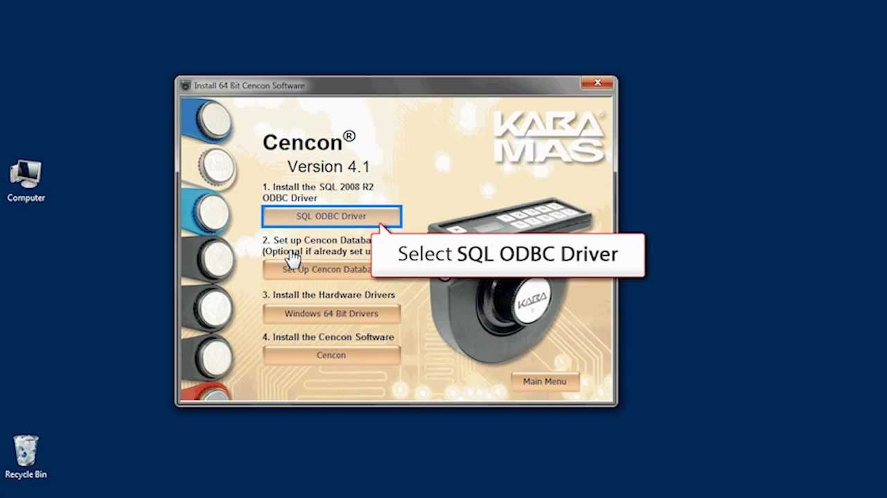 Install a New Version of Cencon 4.1 Software(2 of 4)