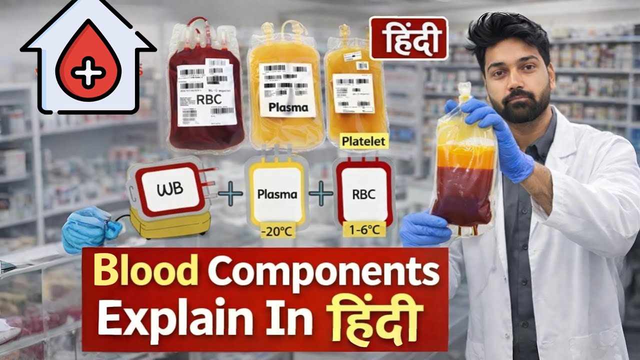 Blood Components Explained in Hindi in Detail | PRBC, Platelets, FFP | Blood Component Therapy