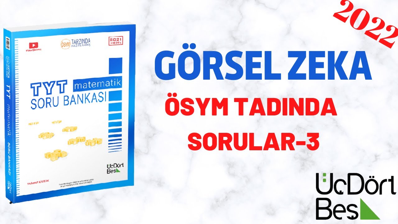 345 TYT MATEMATİK SORU BANKASI GÖRSEL ZEKA ÖSYM TADINDA SORULAR 3 SAYFA (62/63)
