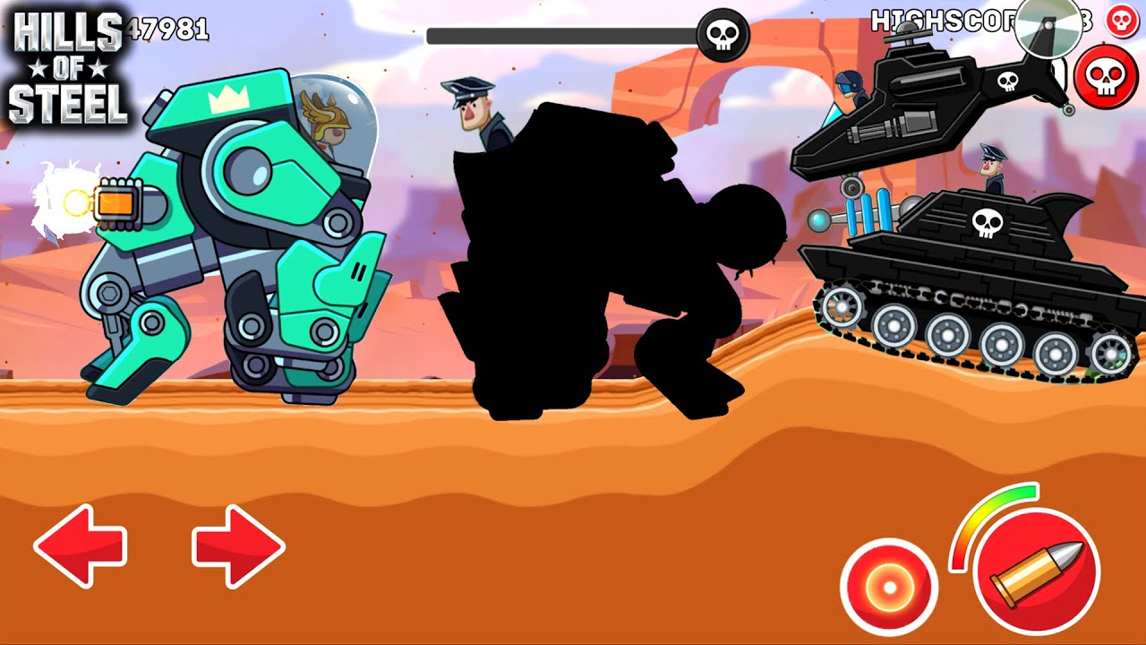 Hills Of Steel - Tank KONG VS ALL BOSSES Walkthrough Game Android Gameplay