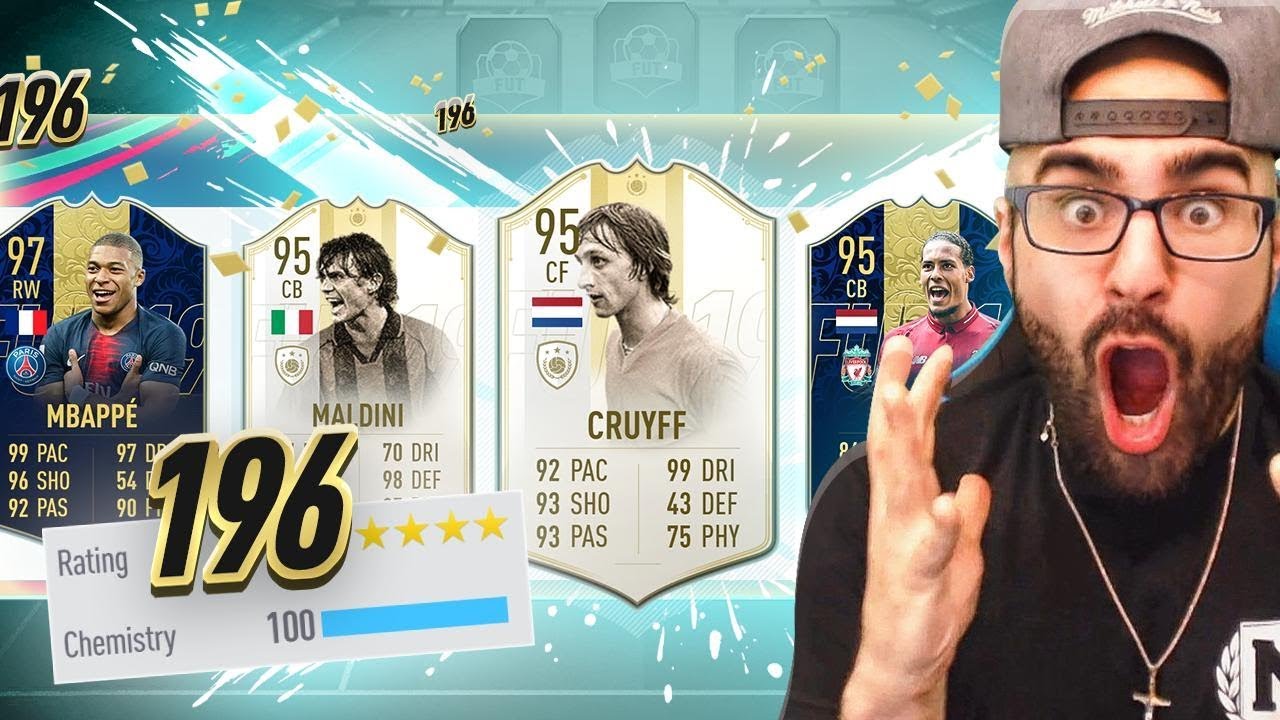 WOW RIP MY RAREST FUT DRAFT EVER! 196 HIGHEST RATED DRAFT CHALLENGE! FIFA 19 Ultimate Team