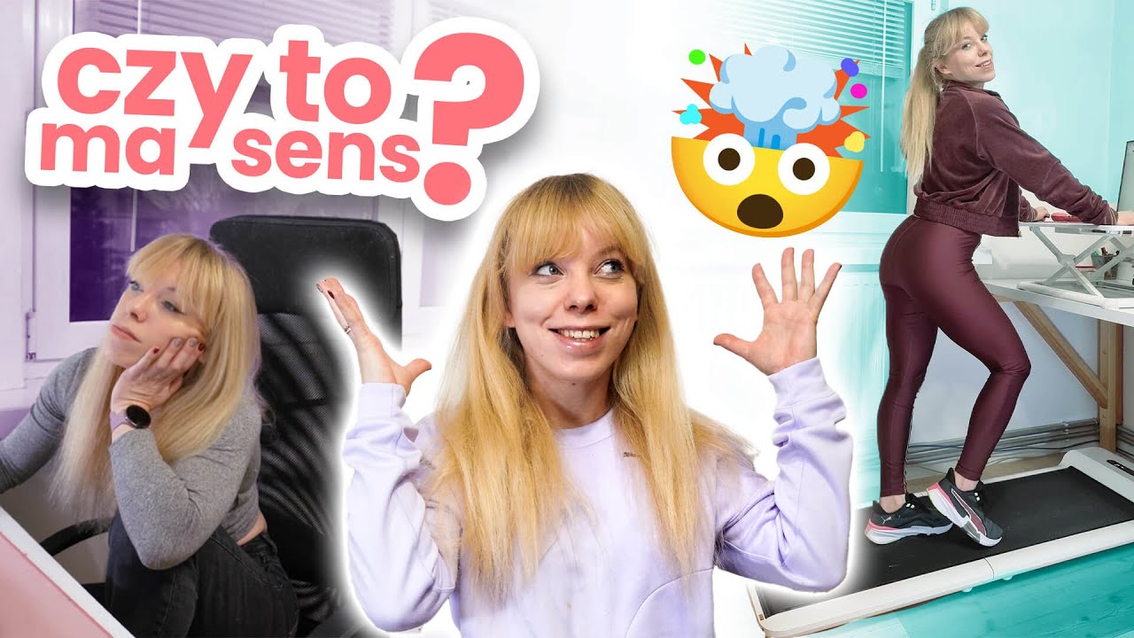 ZA DUŻO SIEDZĘ, WIĘC KUPIŁAM BIEŻNIĘ DO PRACY 😲 | HIT CZY KIT? 🙄 | BIEŻNIA DO CHODZENIA POD BIURKO