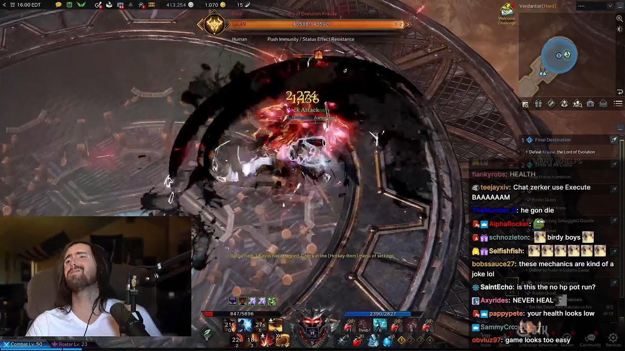 Asmongold gets a little too excited on the Final Boss Fight