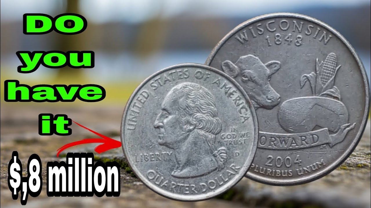 Rare 2004 P Wisconsin State Quarter Dollar Coin Worth Money? 1848 Wisconsin Quarter Error Coins!