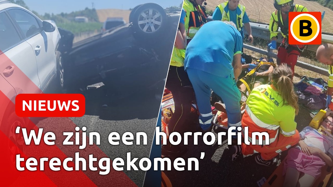 Vakantie eindigt in drama voor gezin na zwaar auto-ongeluk | Omroep Brabant