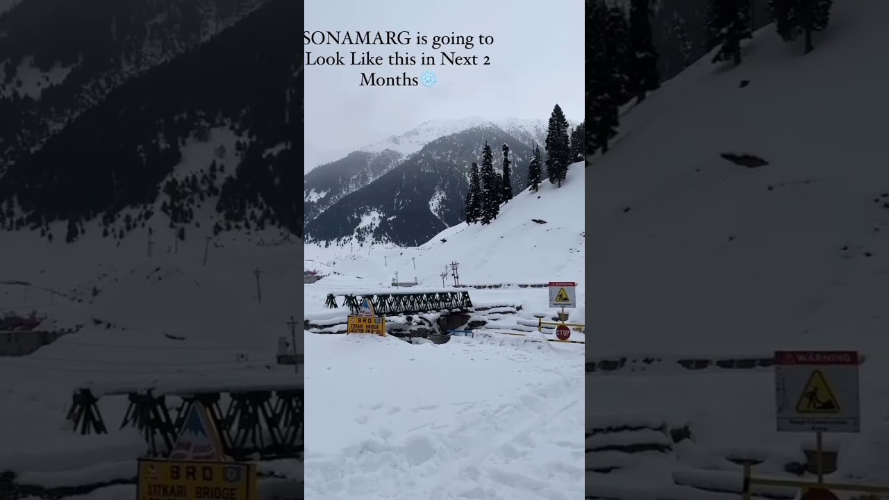 Sonmarg in Winter , December, January, February, #kashmir #winterspecial # #nature