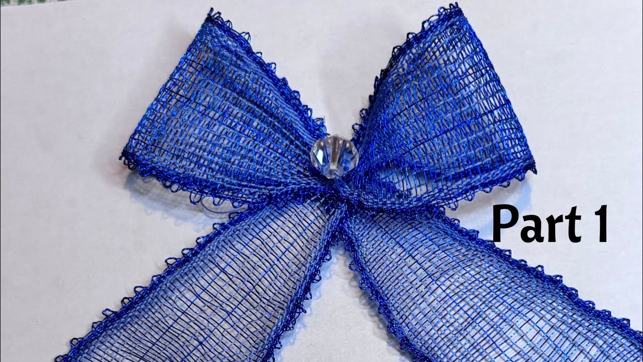 Creating a Blue Bow in Bobbin Lace Using Traditional Techniques - Part 1 | MINDFUL CRAFTING 