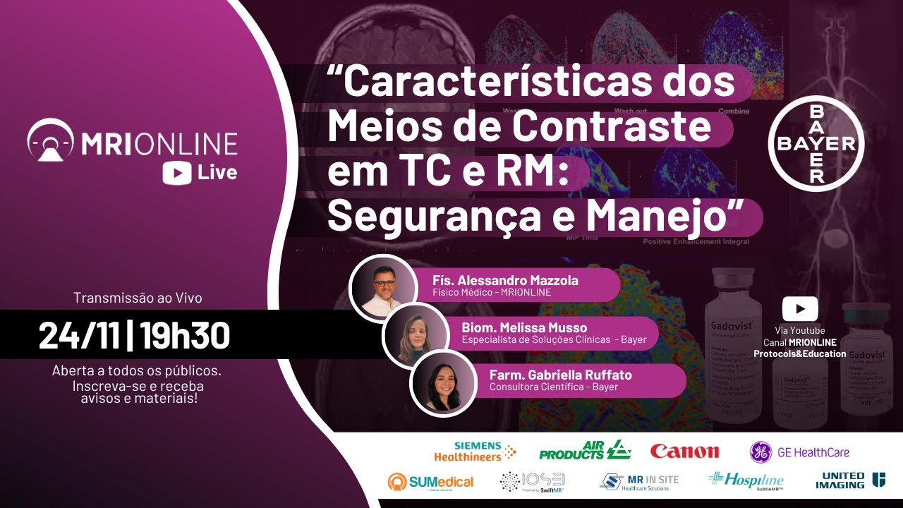 Características dos Meios de Contraste em TC e RM: Segurança e Manejo
