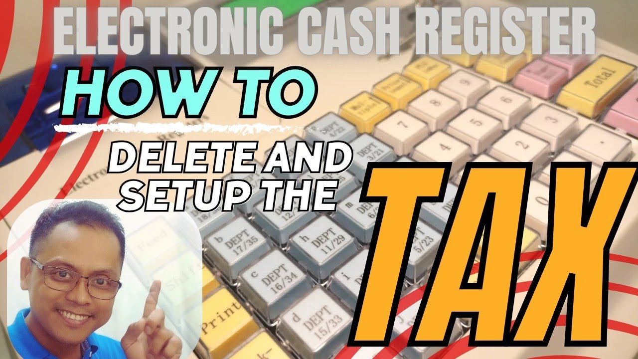 Electronic Cash Register M3000 How to Program TAX  and delete TAX