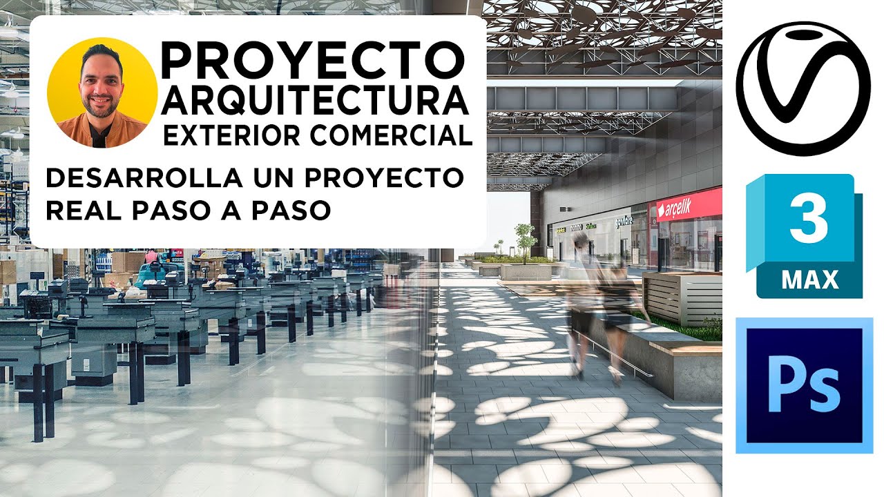 Proy Arq Exterior Comercial 02 Im&aacute;genes de referencia para modelado 3D