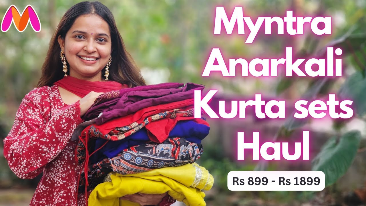 8 Premium Cotton Anarkali Set Haul | 50-80% Off Myntra Sale | Wedding Guest Outfits | Eng Subtitles