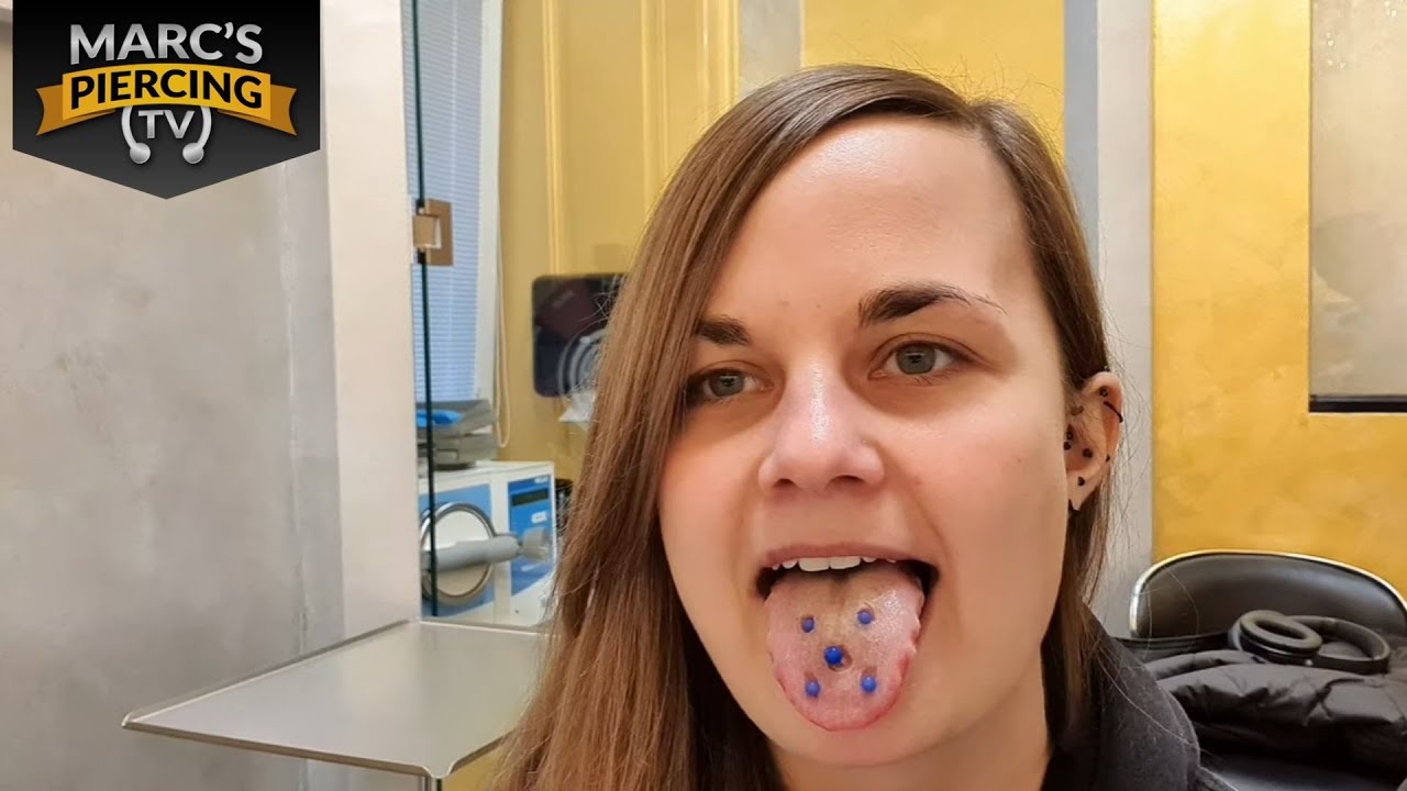 Sieben Zungenpiercings? Die wohl krasseste Zungenpiercing Konstellation 💉 Marc's Piercing TV