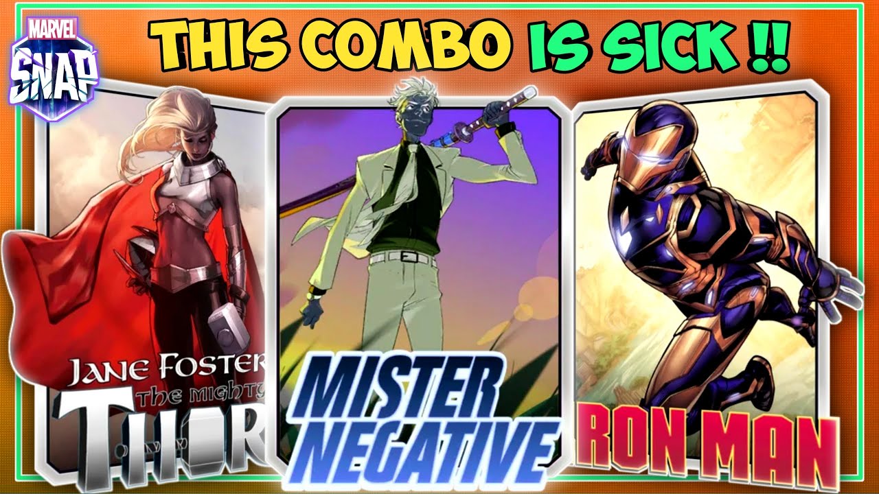 COMBO WOMBO !! MR NEGATIVE JANE FOSTER | BEST DECKS MARVEL SNAP