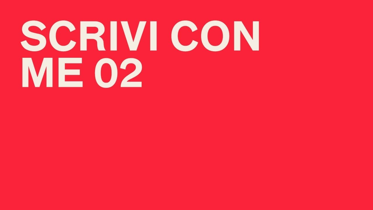 SCRIVI CON ME 02