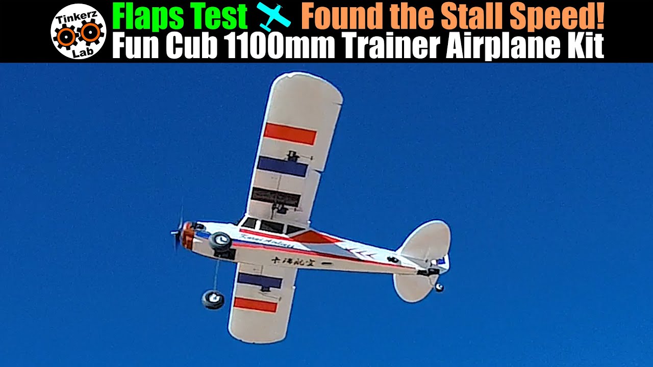 Я нашёл скорость сваливания! Тестовый полёт на Fun Cub с закрылками 1100 мм