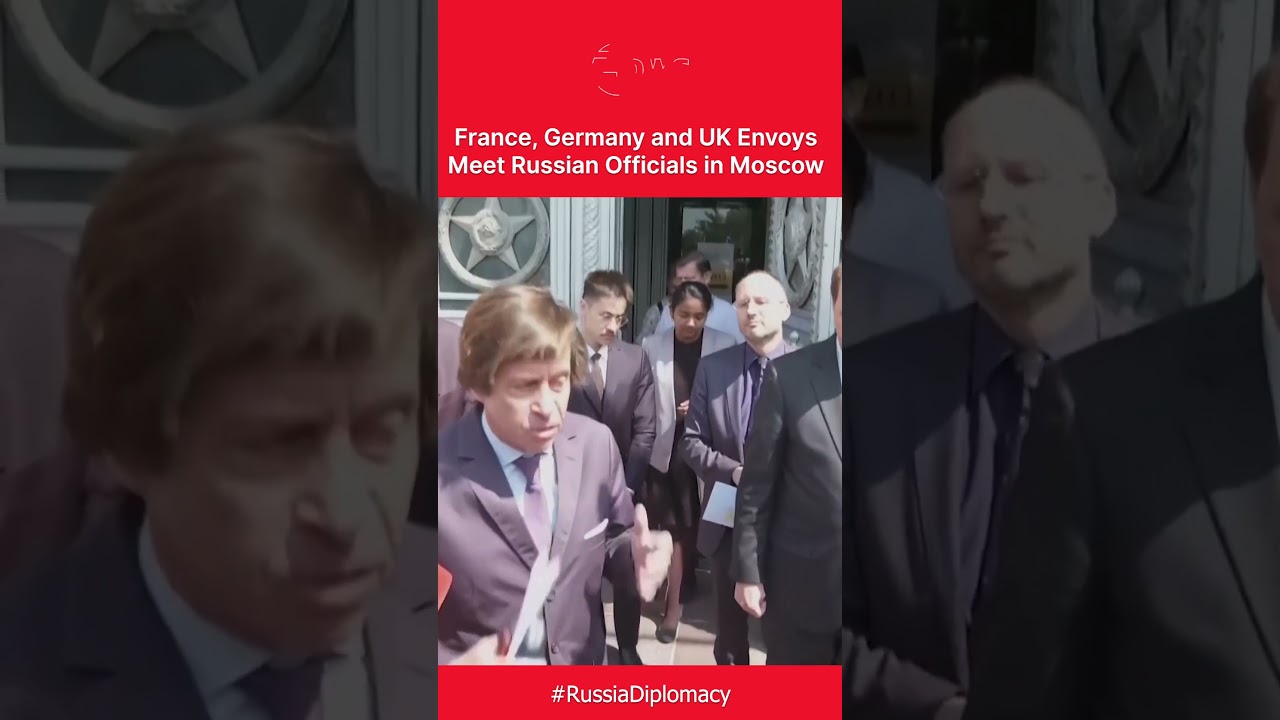 UK, French and German Envoys Meet Russian Foreign Ministry Over Ukraine Ceasefire | DWS News | AH1C
