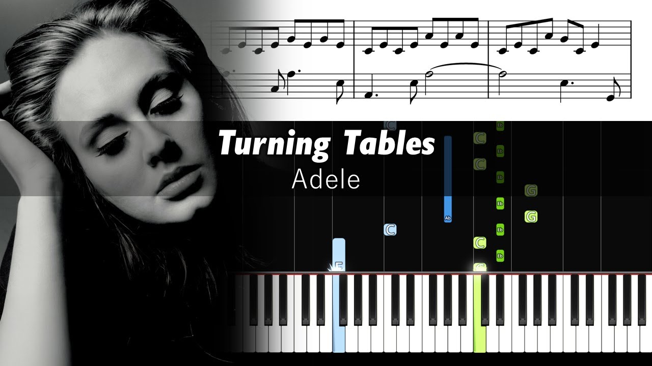 Adele - Turning Tables - Accurate Piano Tutorial with Sheet Music
