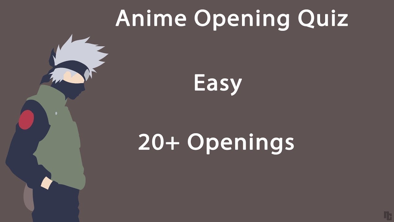 Anime Opening Quiz Easy 30+ Openings