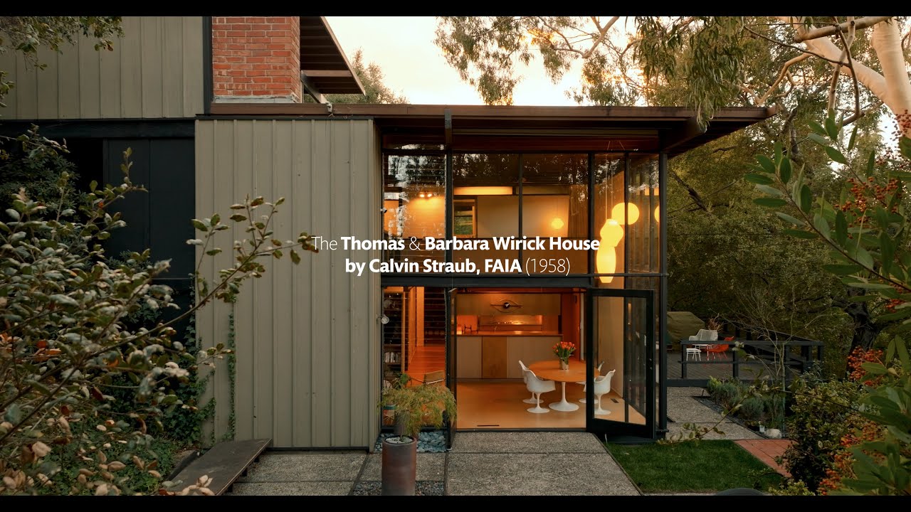 The Thomas & Barbara Wirick House, Calvin Straub (1958)