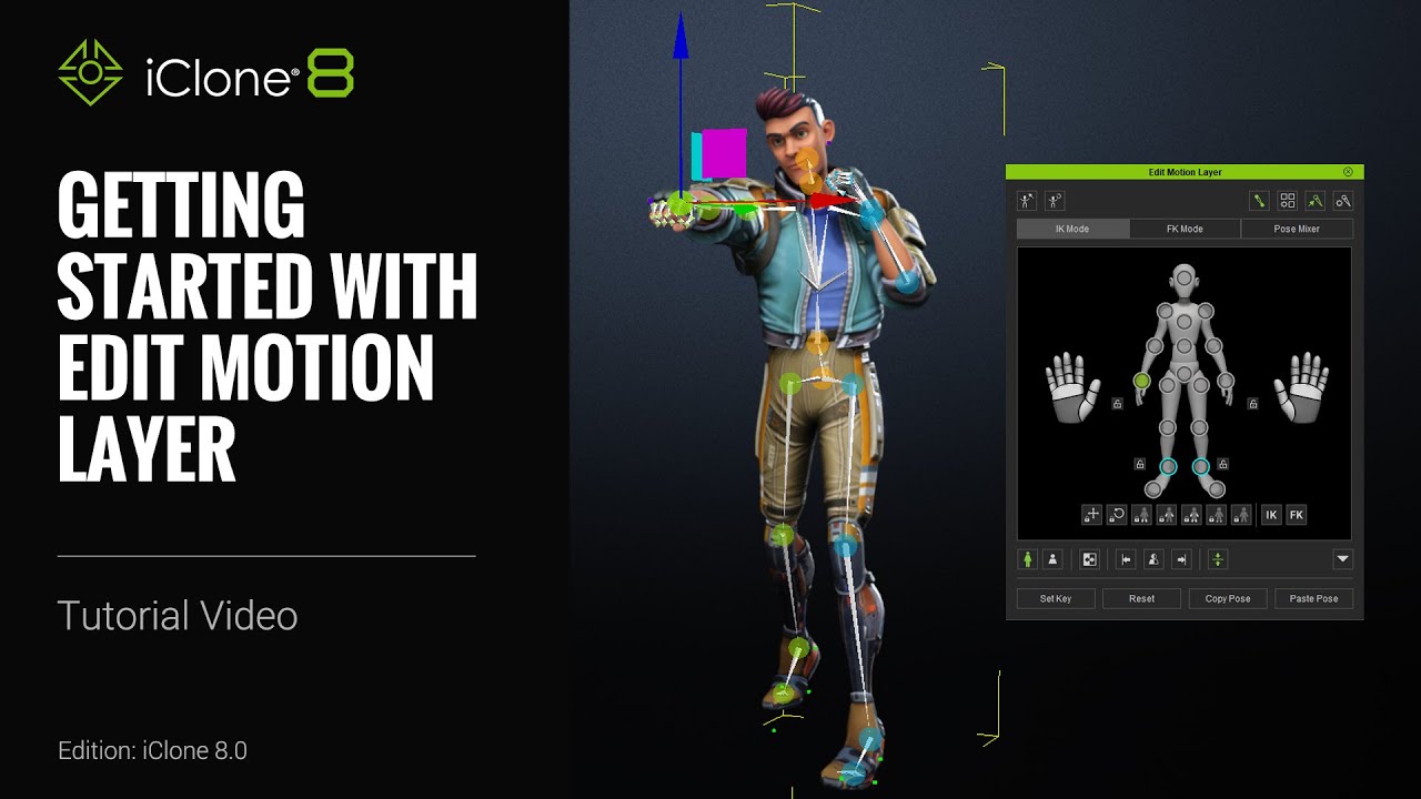 How to Edit Different 3D Motions in the Same Motion Clip | iClone 8 Tutorial