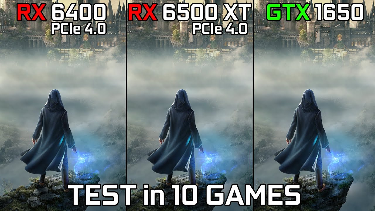 RX 6400 vs RX 6500 XT vs GTX 1650 - Test in 10 Games