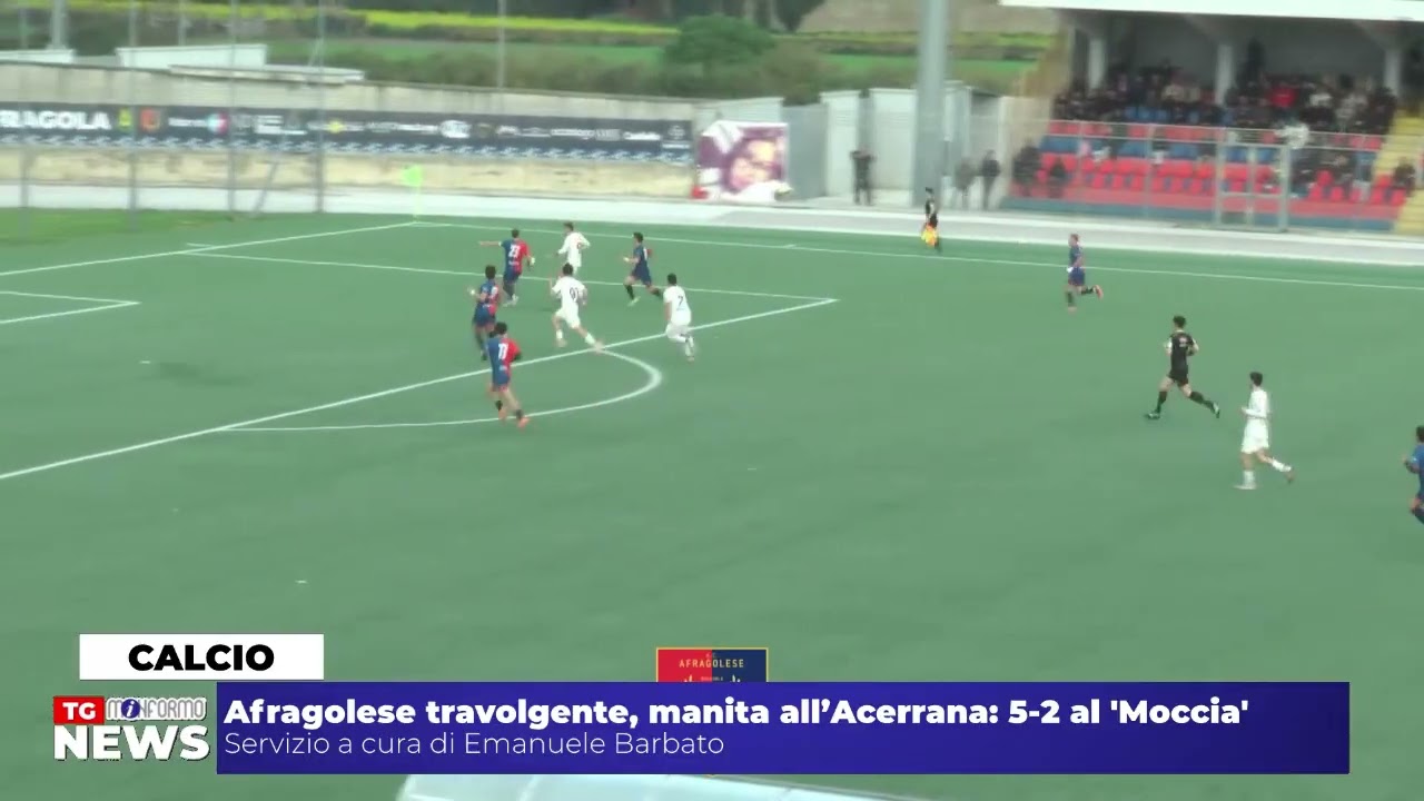 Afragolese travolgente, manita all’Acerrana: 5-2 al 'Moccia'