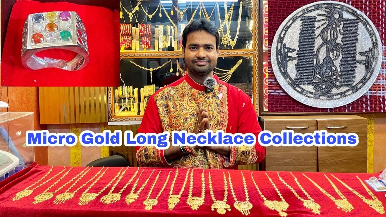 Micro Gold Necklace Collections | Navaratna Finger Ring | Hanuman Chalisa Coin