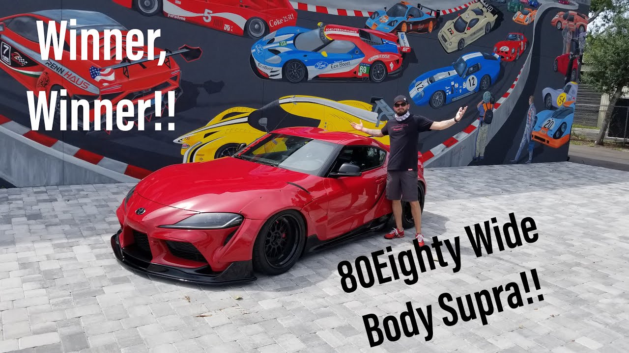 My Brother Won The 80Eighty Wide Body Supra! We Immediately Start Ripping It! Burnouts, Launches...