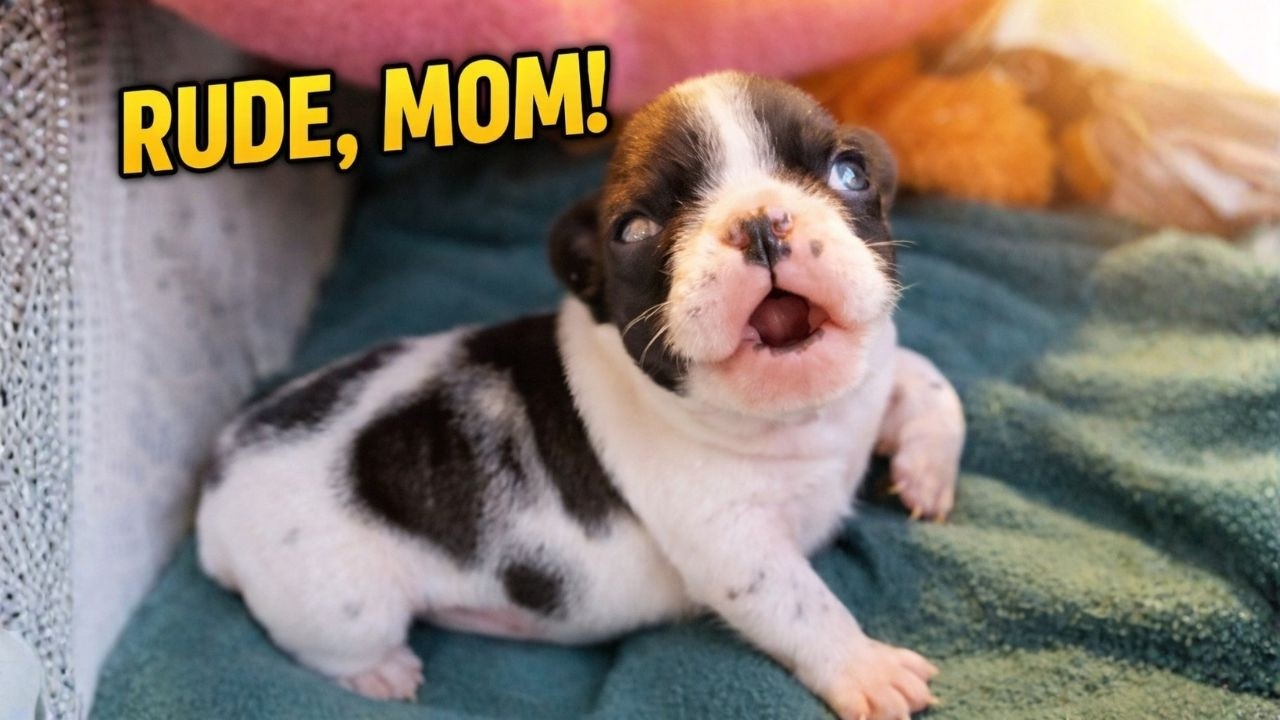 Tiny Frenchie Screams Because Mom Won’t Let Him Go Sunbathe 😤☀️🐶