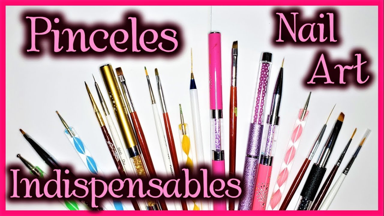 pinceles NECESARIOS para NAIL ART - Pinceles para hacer diseños en las uñas