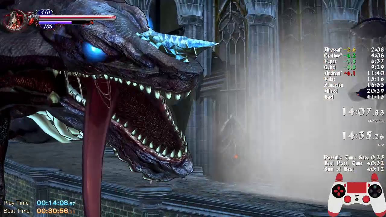 Bloodstained: RotN - BLOODLESS Any% Speedrun in 40:12 (No Major Glitches)