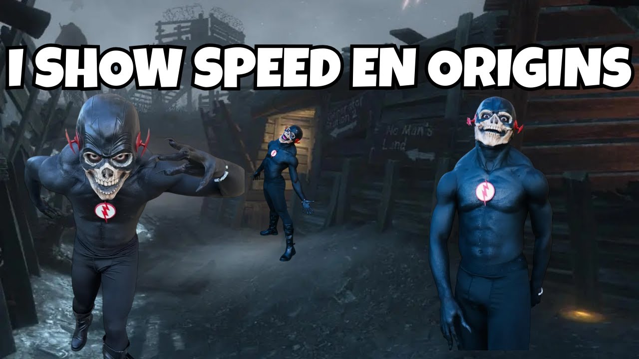 METÍ A I SHOW SPEED EN ORIGINS (Como BLACK FLASH con MODS) | BO2 Zombies