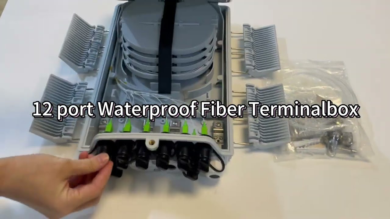 12 port Waterproof Wall Mount FTTH Fiber Optic Terminal Box #ftth #terminalbox #ftthbox