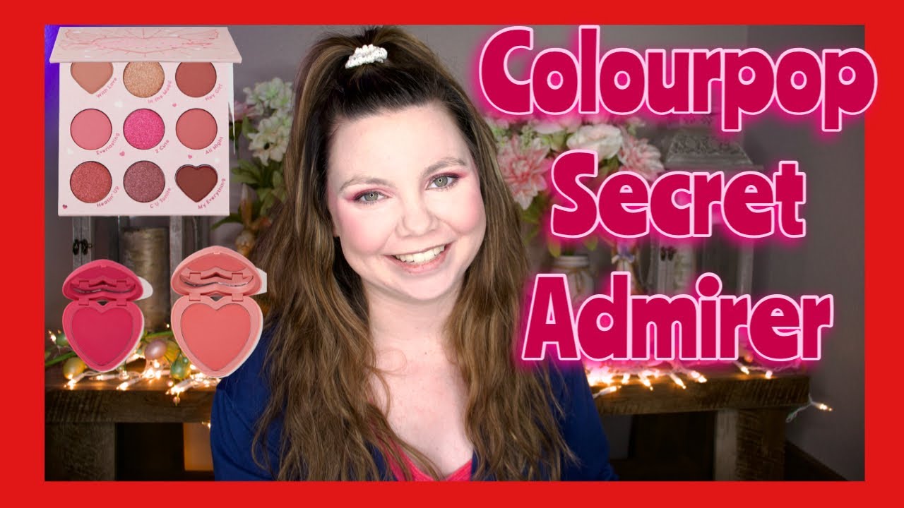 COLOURPOP SECRET ADMIRER! REAL TIME USE AND SWATCHES OF FOUR BLUSHES AND EYESHADOW PALETTE!