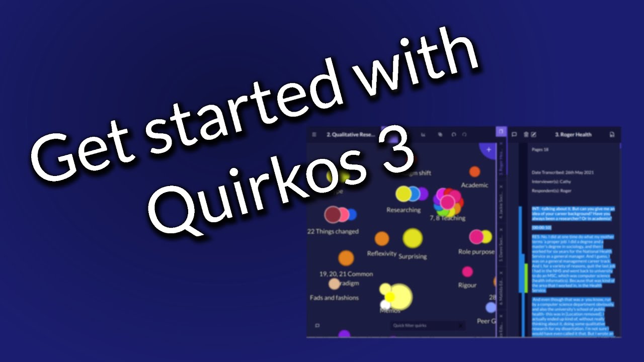 Краткое руководство пользователя Quirkos 3