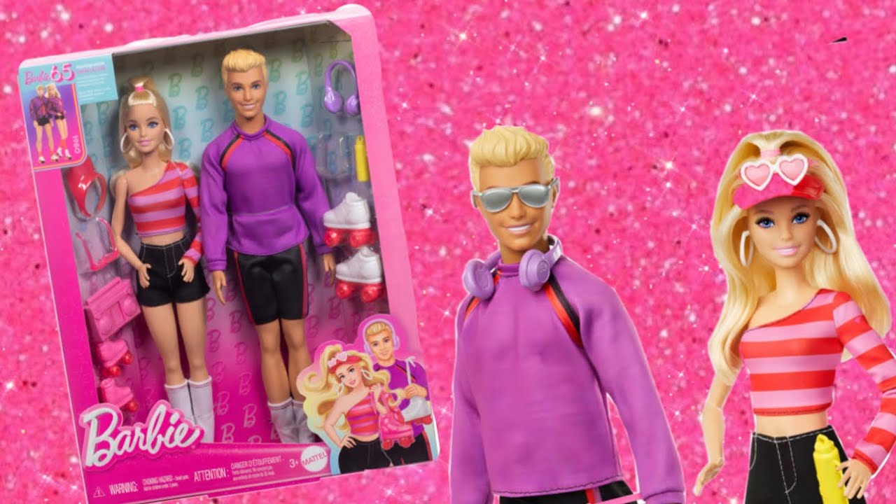 Barbie y Ken en patines 65 aniversario ￼