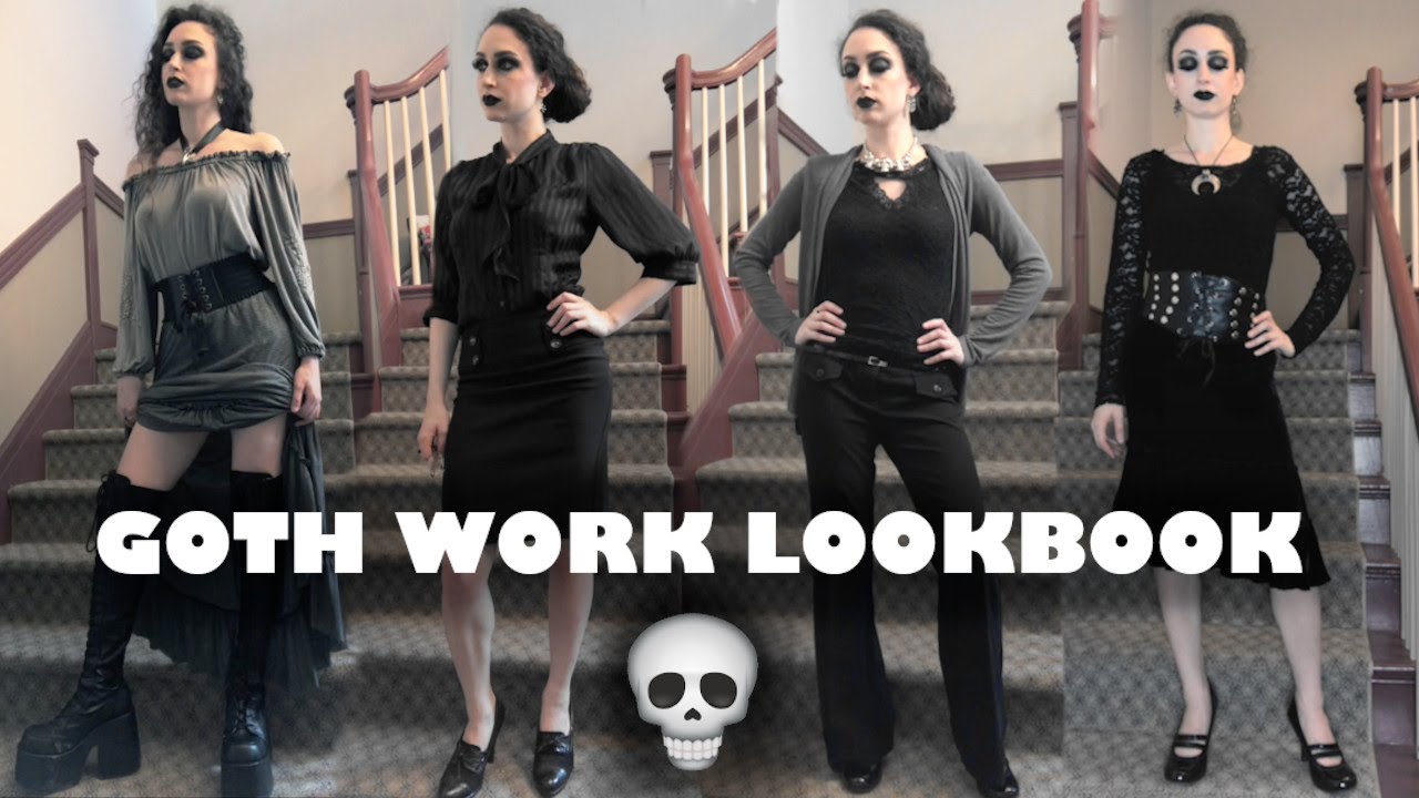 DRESSING GOTH AT WORK LOOKBOOK 💀🖤