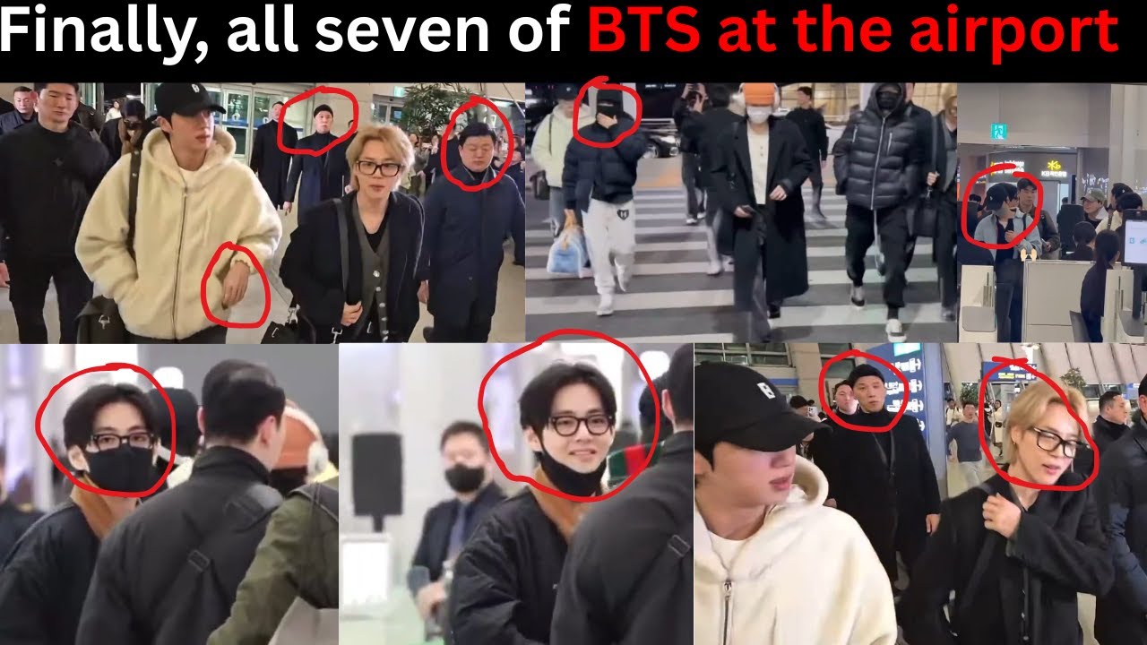 BTS REUNITE AT AIRPORT AFTER MILITARY! Emotional First Group Sighting in 2026