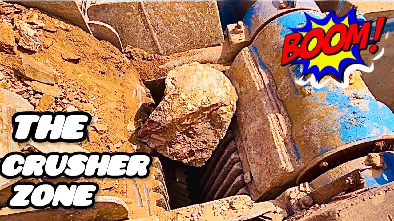 ASMR Quarry Primary ROCK CRUSHER Machine-Rock Quarry Crushing Operations Rock Crushing video#goviral