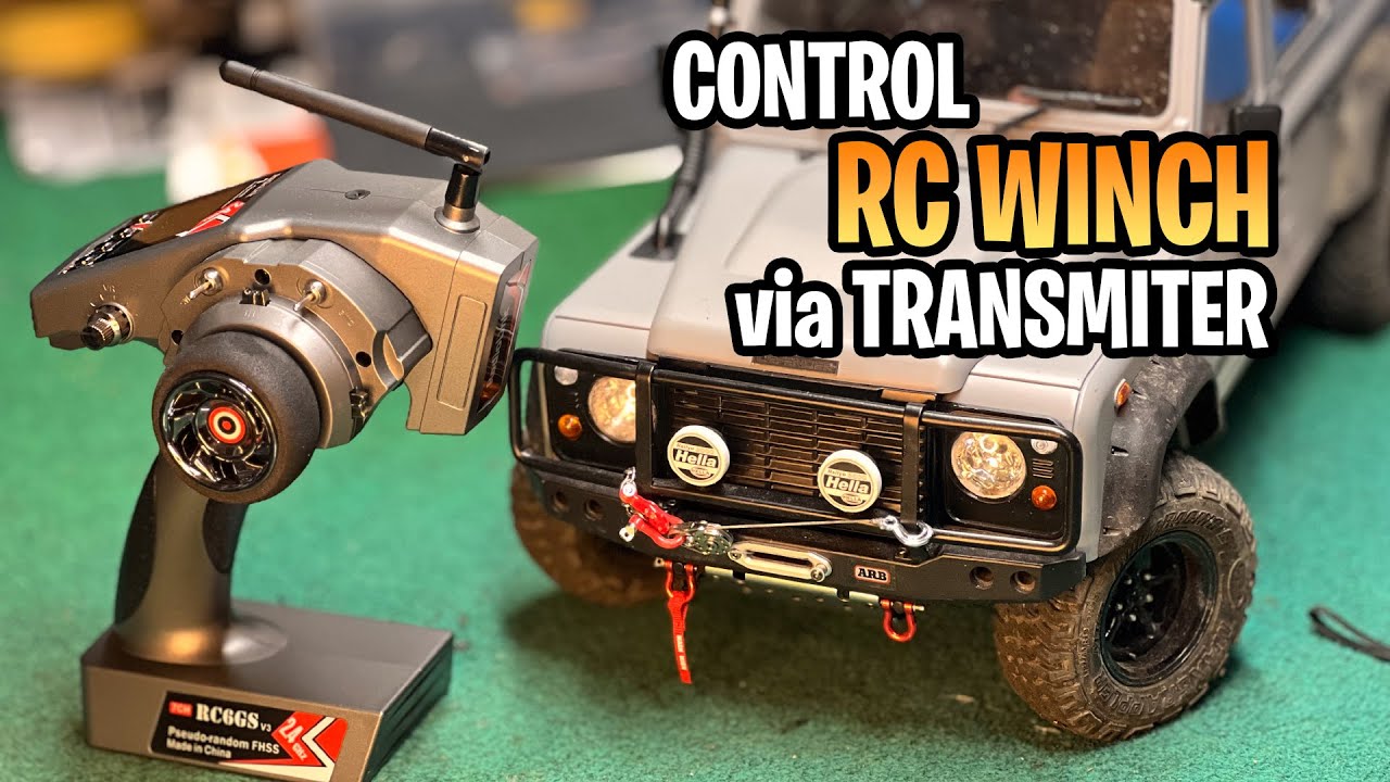 Control Your RC Winch with Radiolink RC6GS V3: Muscle Winch Upgrade for Off-Road RC Crawlers!