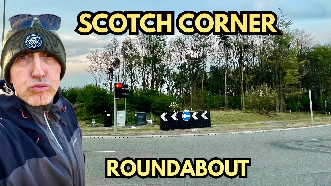Stealth Camping on a Busy Roundabout At Scotch Corner