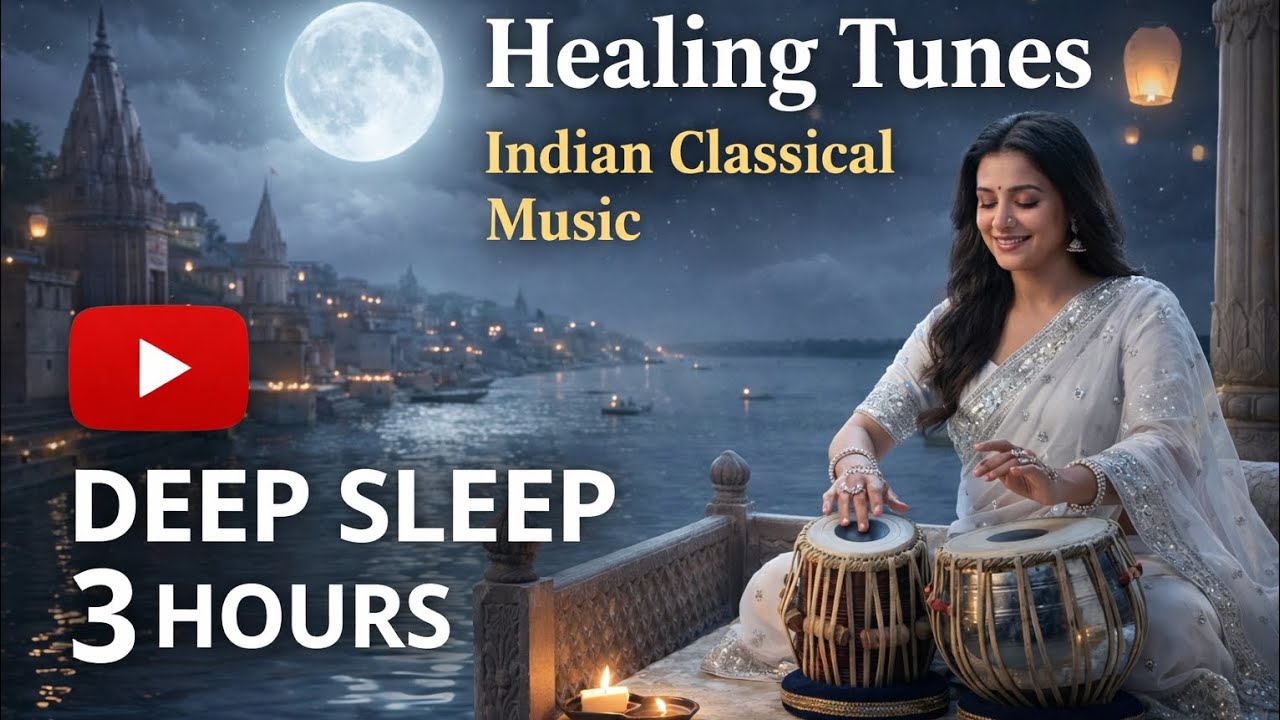 3 Hours Healing Indian Classical Music 🌙 Mind Relaxation • Stress Relief • Sleep Music with Tabla